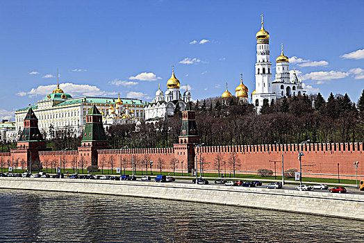 欧洲,俄罗斯,莫斯科,大,克里姆林宫,宫殿,大教堂