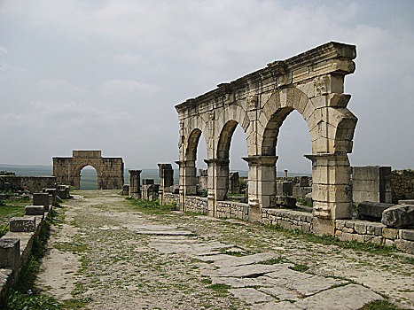 遗址,瓦卢比利斯,摩洛哥,重要,罗马帝国,公元前3世纪,艺术家
