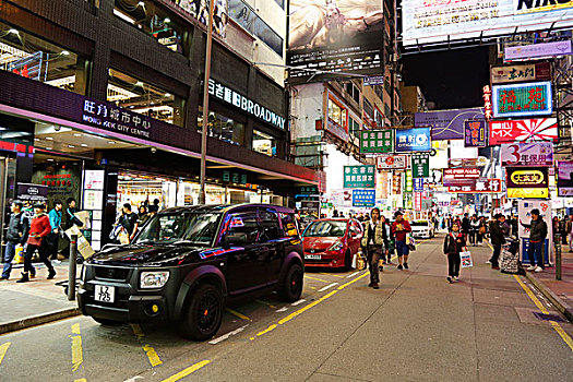 香港旺角夜景