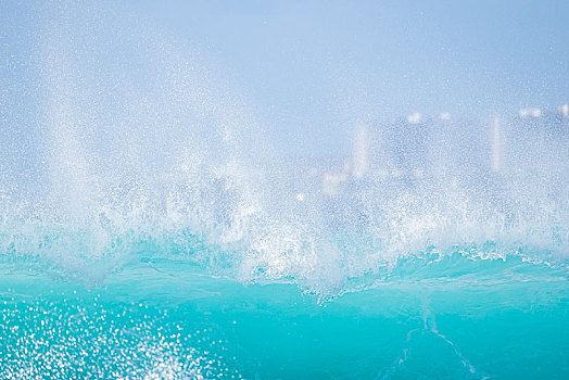 大,波浪,蓝色,晶莹,水,特内里费岛,海洋,自由