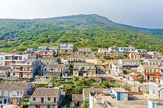 航拍福建福州平潭北港村