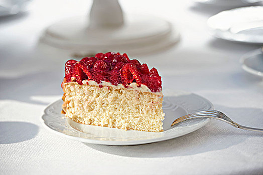 树莓蛋糕,块,蛋糕