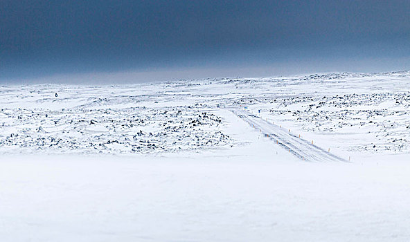 孤单,道路,半岛,北方,冰岛