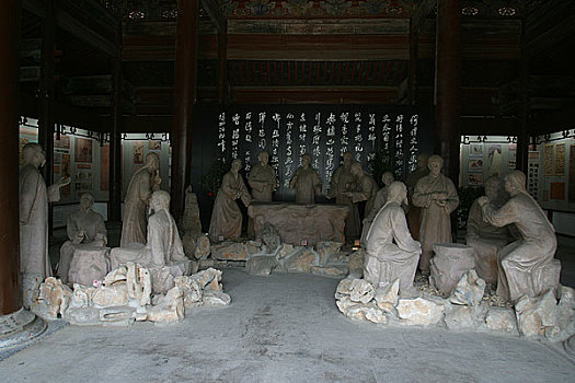 大运河扬州市博物馆内的雕塑