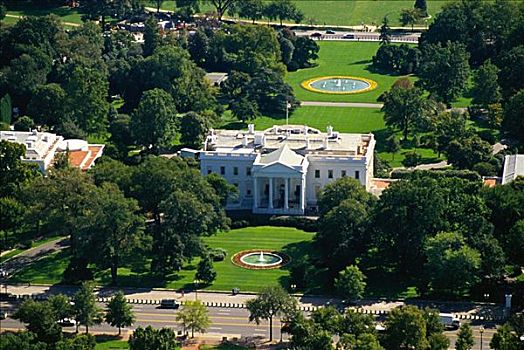 航拍,政府建筑,白宫,华盛顿特区,美国