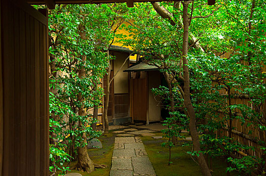 日本东京,上野历史建筑,著名的茶道场