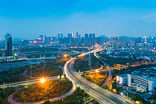 中国广东深圳南山都市夜景