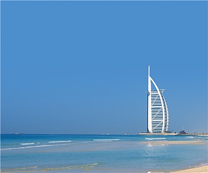 帆船酒店,迪拜,海岸