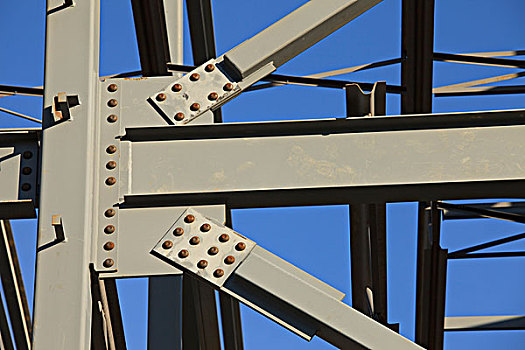 钢铁,框架,建筑,施工,艾伯塔省,加拿大
