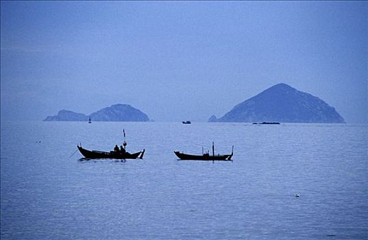 渔船,海岸,芽庄,省,越南,亚洲