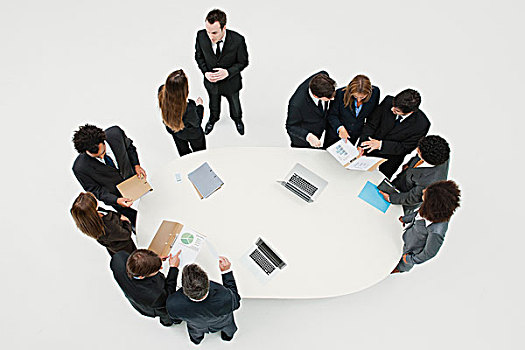 商务合作,协作,群体,桌子