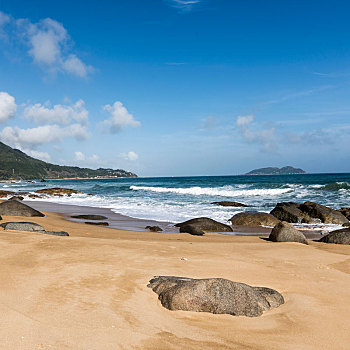 海南万宁香水湾海岸风光