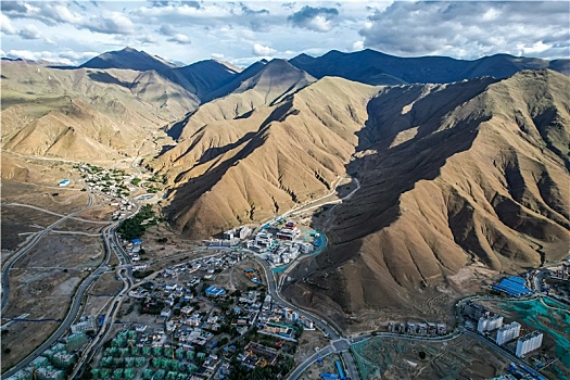 西藏,拉萨,青藏高原,高原风光,航拍