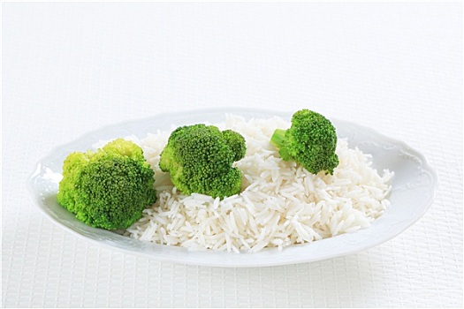 米饭,花椰菜