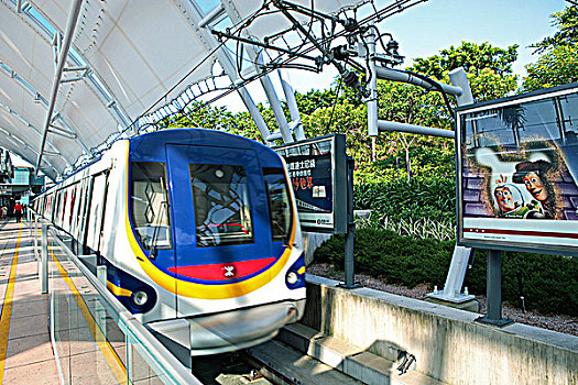 列车,晴朗,湾,车站,香港