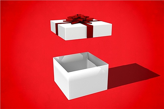 合成效果,图像,白色,红色,礼盒