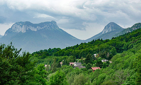 山景,夏天