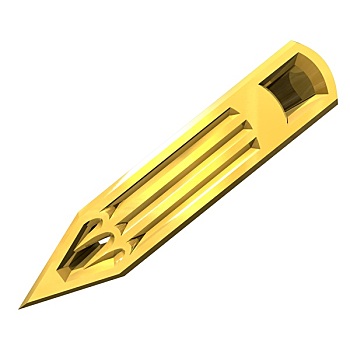 铅笔,金色