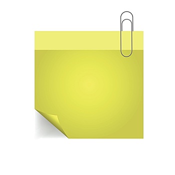 黄色,留言,图钉,纸