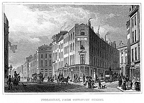 考文垂,街道,威斯敏斯特,伦敦,19世纪
