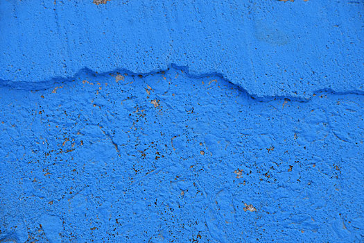 蓝色,涂绘,混凝土墙,纹理