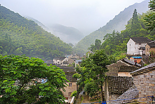 雨,老房子,建筑