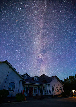 黑龙江漠河县中国最北点的星空