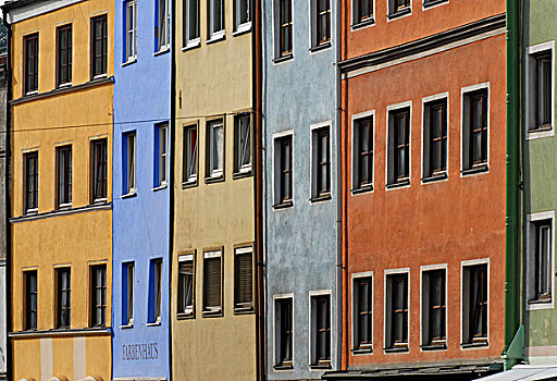 彩色,建筑,旅店,上巴伐利亚,德国,欧洲