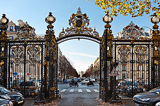 公园,大门,拱形,巴黎,法国