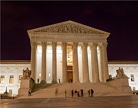 美国,最高法院,国会山,夜晚,星,华盛顿特区