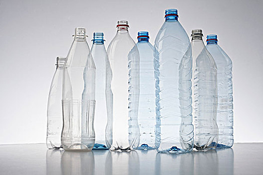 排,塑料制品,瓶子