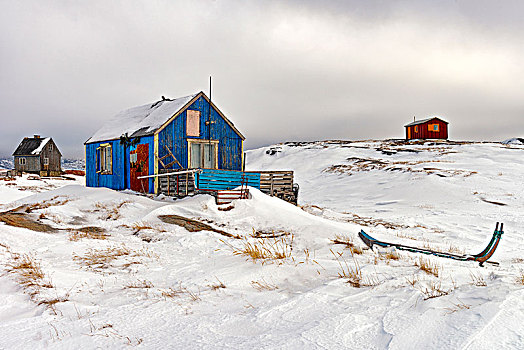 房子,住宅区,西格陵兰