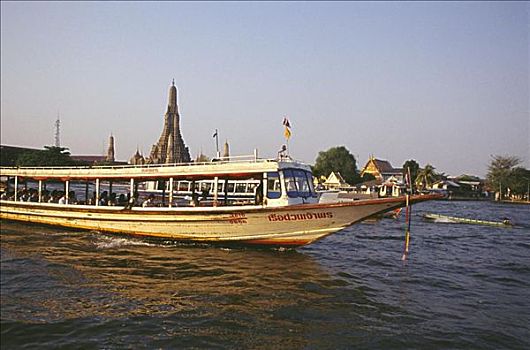 客运工具,河,湄南河,曼谷,泰国