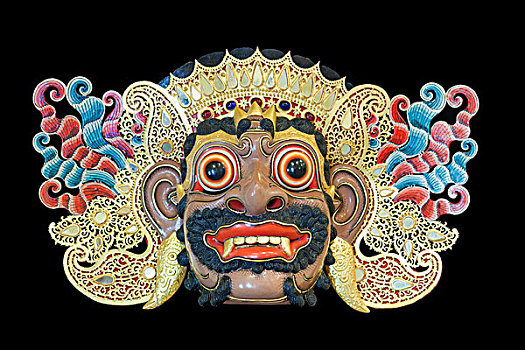 面具,巨大,罗摩衍那,巴厘岛,房子,木偶,靠近,乌布,印度尼西亚,亚洲