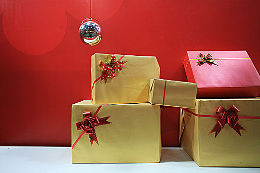 礼盒,圣诞饰品