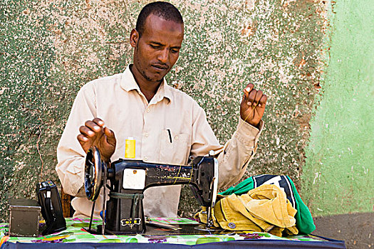 裁缝,市场,哈勒尔,东方,埃塞俄比亚