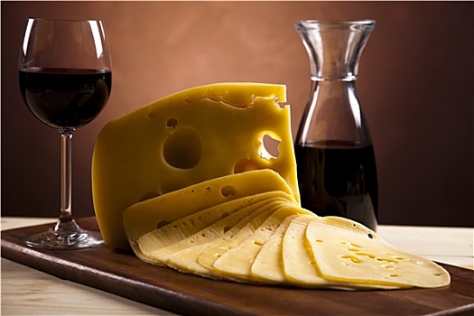 红酒,奶酪