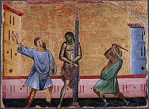 耶稣,艺术家,锡耶纳,动作,1260年