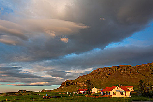 景色,农场,冰岛