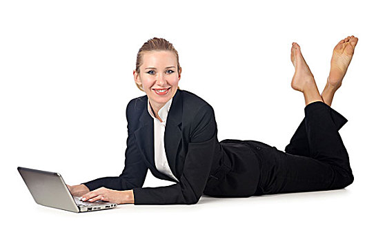 女人,职业女性,工作,笔记本电脑