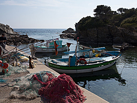 法国,传统,渔船