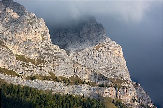岩石,白云岩,阿尔卑斯山,意大利