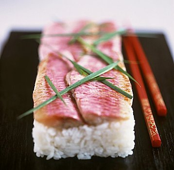 寿司,粉色,鲷鱼