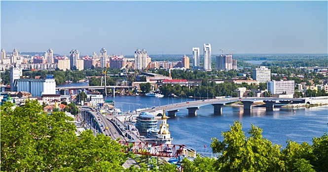 基辅,城市,河
