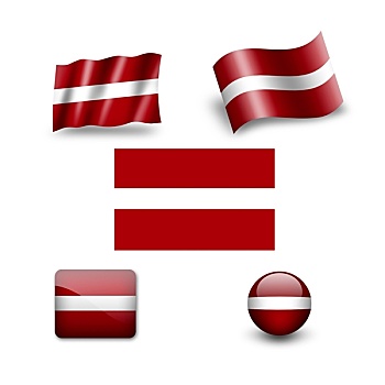 拉脱维亚,旗帜,象征