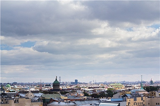 俯视,全景,风景,圣彼得堡