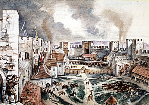 城堡,13世纪,艺术家
