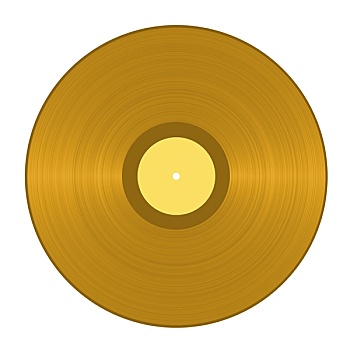 金色,黑胶唱片