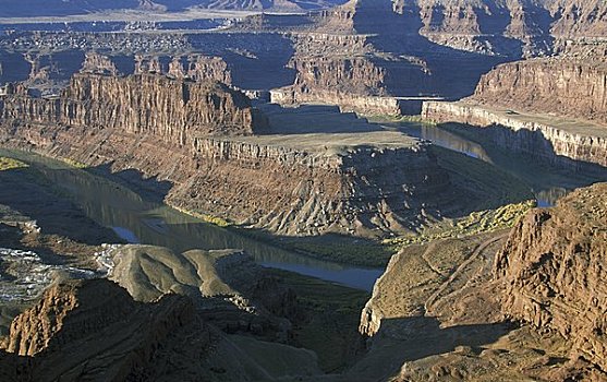 河,通过,峡谷,科罗拉多河,死,马,州立公园,犹他,美国