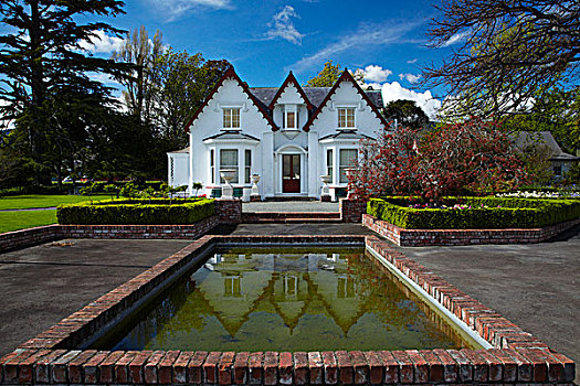 历史,房子,纳尔逊,南岛,新西兰